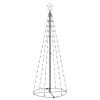 Christmas Cone Tree Cold White 100 LEDs Decoration 2x6 ft