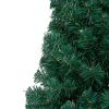 Artificial Half Christmas Tree with Stand Green 6 ft PVC