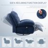 Single Manual Swivel Rocker Recliner Chair with Massage
