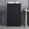 Folding file cabinet Black