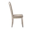 Taupe Upholstered Side Chair (RTA ) - Set of 2 Traditional, Rustic White
