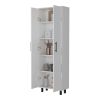 Fagan 2-Door 5-Shelf Kitchen Pantry White
