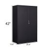 Folding file cabinet Black