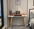 Modern Simple Style Solid Wood Computer Desk,Home Office Writing Desk,Study Table with Drawers