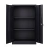 Folding file cabinet Black