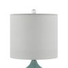 Ellipse Curved Glass Table Lamp; Set of 2