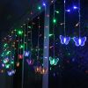 Butterfly Curtain String Lights USB Powered Colorful LED Fairy Lamps w/8 Modes