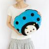 [Sirotan - Ladybug Blue] Blanket Pillow Cushion / Travel Pillow Blanket (39.4 by 59.1 inches)