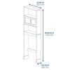 23" W Bathroom Space Saver, 3 Shelves, Mainstays over the Toilet Cabinet