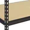 5 Shelf 4000 Lb. 48x18x72" Adjustable Storage Rack Shelves (2 Pack)
