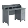 Techni Mobili Classic Office Desk with Storage; Grey