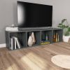 Book Cabinet/TV Cabinet Gray 14.2"x11.8"x56.3" Engineered Wood