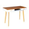 Modern Simple Style Solid Wood Computer Desk; Home Office Writing Desk; Study Table with Drawers