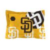 Padres OFFICIAL MLB "Hexagon" Full/Queen Comforter & Shams Set; 86" x 86"