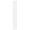 5-Tier Book Cabinet White 15.7"x9.4"x68.9" Engineered Wood