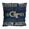 Georgia OFFICIAL NCAA "Stacked" Woven Pillow; 20" x 20"