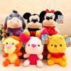 20cm Disney Doll Cute Pooh Bear Mickey Minnie Tigger Doll Little Donkey Pooh Pig Plush Toy Children's Birthday Christmas Gift