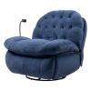 Single Manual Swivel Rocker Recliner Chair with Massage