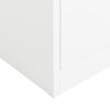 Locker Cabinet White 35.4"x15.7"x70.9" Steel