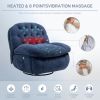 Single Manual Swivel Rocker Recliner Chair with Massage