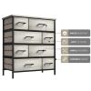 Bedroom 8 Drawer Fabric Dressing Table - Portable Vertical Wardrobe