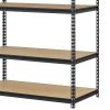 5 Shelf 4000 Lb. 48x18x72" Adjustable Storage Rack Shelves (2 Pack)