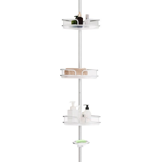 4Tier Tension Corner Shower Caddy for Bathroom
