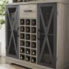 Wine cabinet (Grey; 35.41''W*13.39''D*47.44''H)