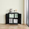 1 Shelf Metal Filing Cabinet; Storage File Cabinet with Lock for Home and Office