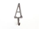 Cast Iron Letter A Alphabet Wall Hook 6""