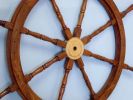 Deluxe Class Wood and Brass Decorative Ship Wheel 48""