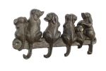 Cast Iron Dog Wall Hooks 8""