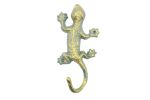 Antique Seaworn Bronze Cast Iron Lizard Hook 6""