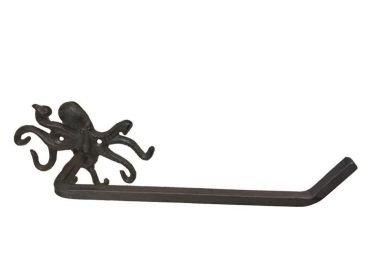 Cast Iron Octopus Toilet Paper Holder 11""