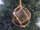 Amber Japanese Glass Ball Fishing Float Decoration Christmas Ornament 4""