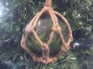 Green Japanese Glass Ball Fishing Float Decoration Christmas Ornament 4""