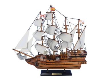 Wooden Spanish Galleon Tall Model Ship 20""