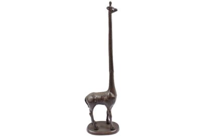 Cast Iron Giraffe Extra Toilet Paper Stand 19"