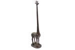 Cast Iron Giraffe Paper Towel Holder 19"