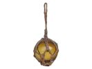Amber Japanese Glass Ball Fishing Float Decoration Christmas Ornament 3""