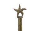 Antique Gold Cast Iron Starfish Extra Toilet Paper Stand 15""