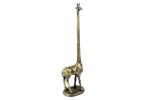 Rustic Gold Cast Iron Giraffe Extra Toilet Paper Stand 19"