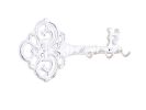 Whitewashed Cast Iron Vintage Key Wall Mounted Key Hooks 11""