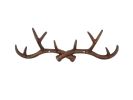 Rustic Copper Cast Iron Antler Wall Hooks 15""