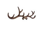 Rustic Copper Cast Iron Antler Wall Hooks 15""