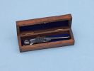 Oil Rubbed Bronze Boatswain (Bosun) Whistle 5" w/ Rosewood Box