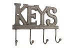 Cast Iron Keys Hooks 8""