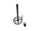 Rustic Silver Cast Iron Texas Star Kitchen Paper Towel Holder 16""
