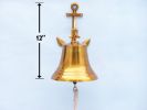 Brass Plated Hanging Anchor Bell 12"