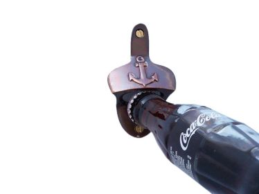 Antique Copper Wall Mounted Anchor Bottle Opener 3""